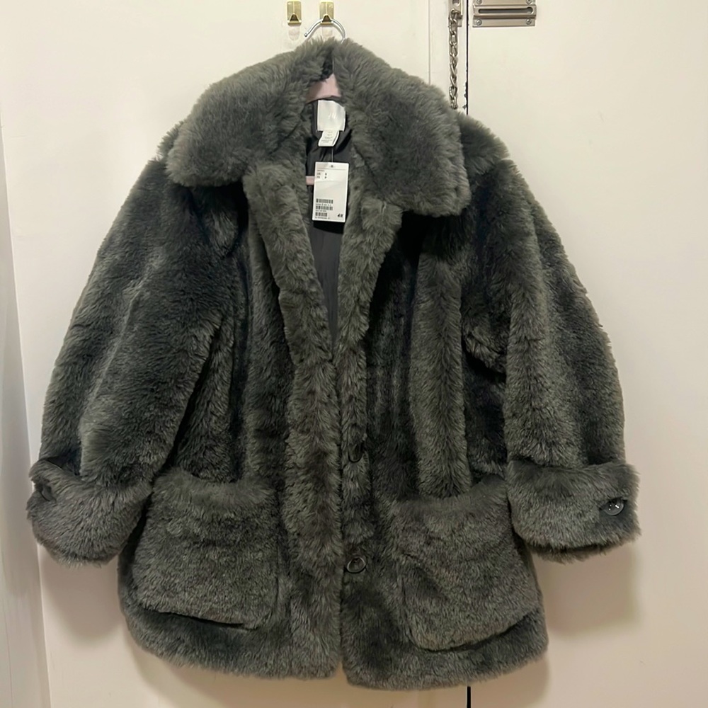Faux fur coat